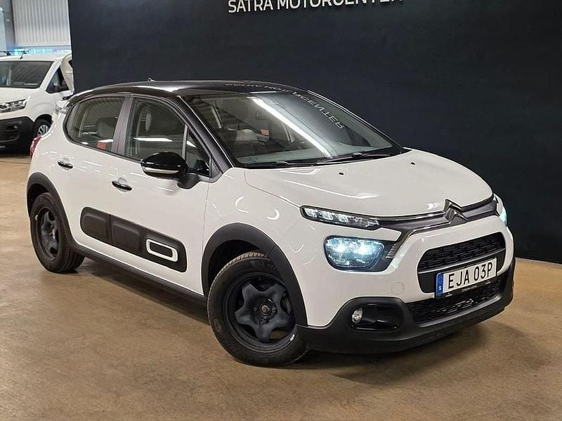 Vit Begagnad 2022 Citroën C3 PureTech Halvkombi | 169 900 kr (Marknadspris) - Bild 1/4