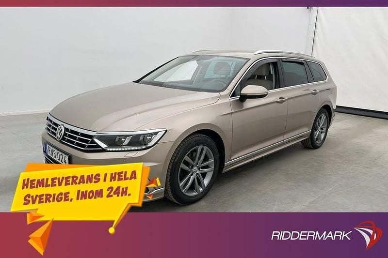 Begagnad VW Passat R-line 190 HK (139 kW) 2016 Ljusbrun Kombi