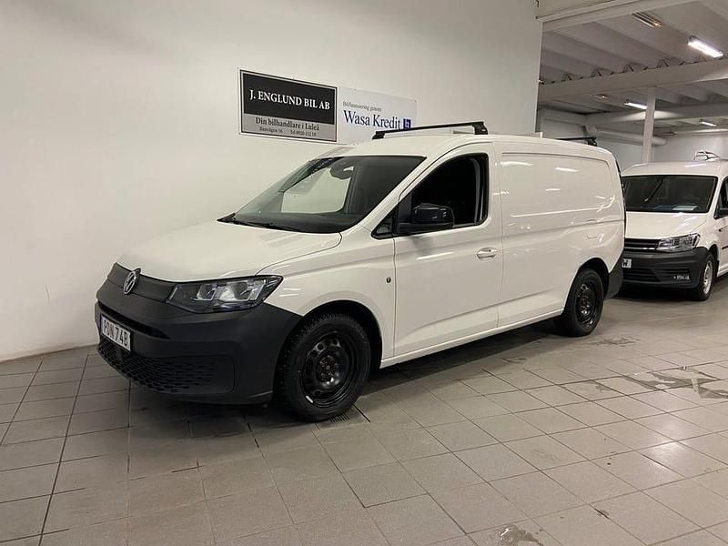 Vit Begagnad 2021 VW Caddy Maxi Minibuss | 279 900 kr (Lite dyr) - Bild 1/4