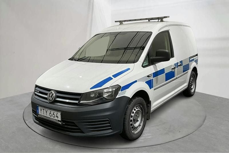 Vit Begagnad 2019 VW Caddy Minibuss | 89 000 kr (Bra pris) - Bild 1/4