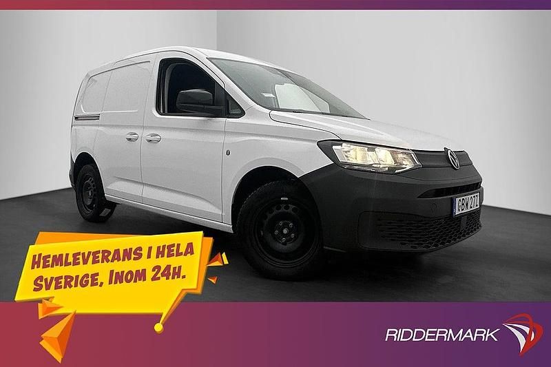 Vit Begagnad 2021 VW Caddy Minibuss | 179 900 kr (Marknadspris) - Bild 1/3