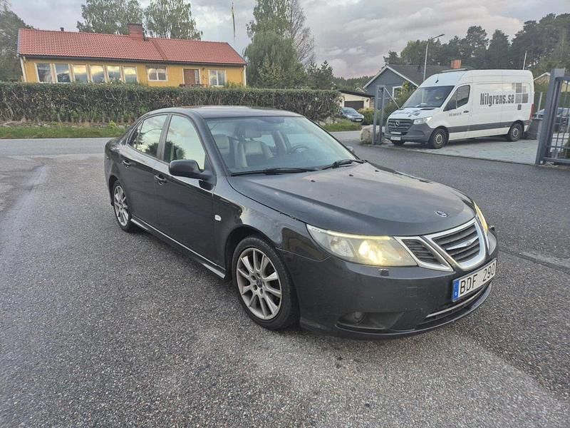 Svart Begagnad 2008 Saab 9-3 Vector Sedan | 27 500 kr (Marknadspris) - Bild 1/4