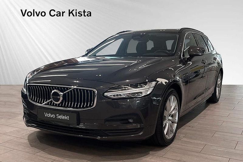 Grå Begagnad 2021 Volvo V90 Momentum Kombi | 319 800 kr (Marknadspris) - Bild 1/3