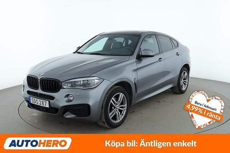 Grå Begagnad 2018 BMW X6 M Sport SUV | 348 000 kr (Bra pris) - Bild 1/4