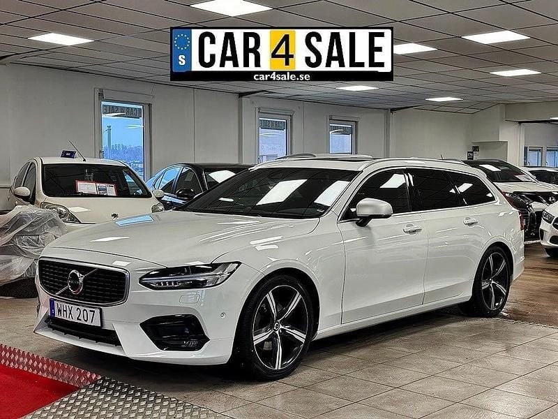 Begagnad Volvo V90 R-Design 150 HK (110 kW) 2017 Vit Kombi