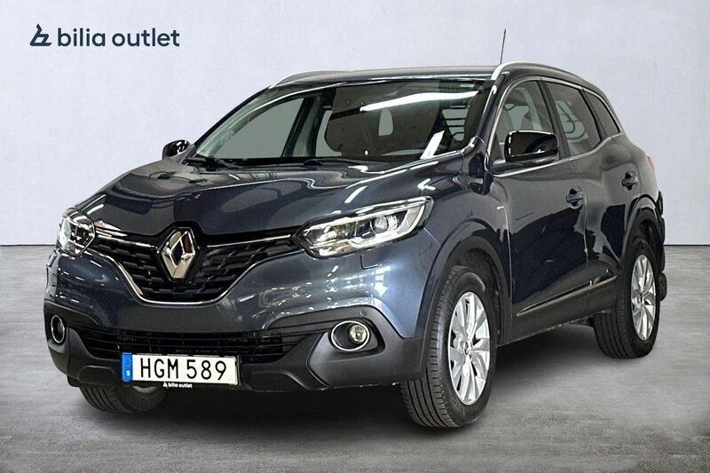 Grå Begagnad 2018 Renault Kadjar LIMITED SUV | 147 900 kr (Marknadspris) - Bild 1/3