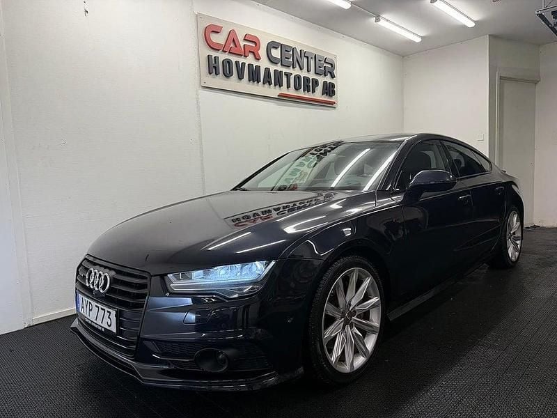 Begagnad Audi A7 Sportback 272 HK (200 kW) 2015 Blå Halvkombi