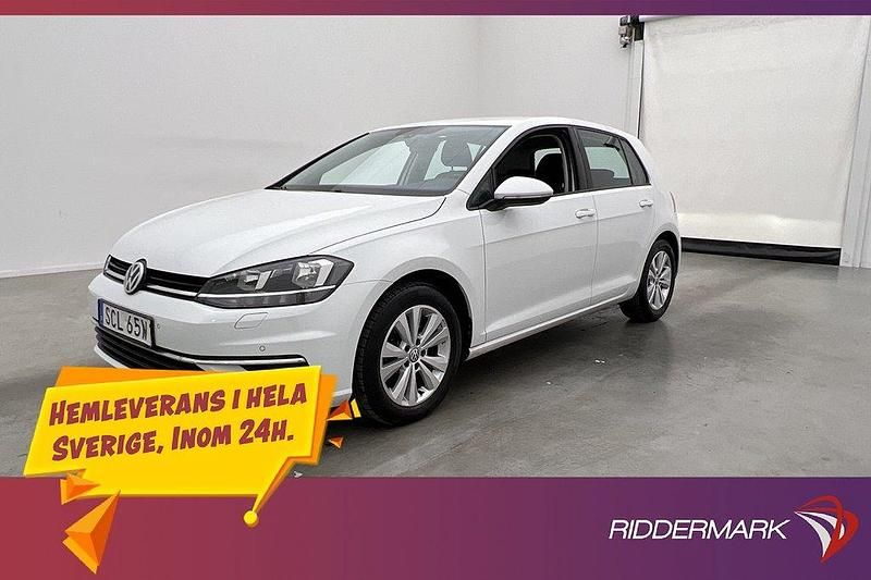 Vit Begagnad 2019 VW Golf VIII Halvkombi | 184 800 kr (Marknadspris) - Bild 1/3