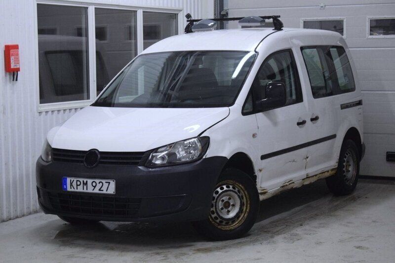 Vit Begagnad 2015 VW Caddy Minibuss | 25 000 kr - Bild 1/4