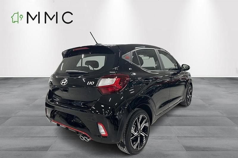 Ny Hyundai i10 N Line 90 HK (66 kW) 2025 Svart Halvkombi