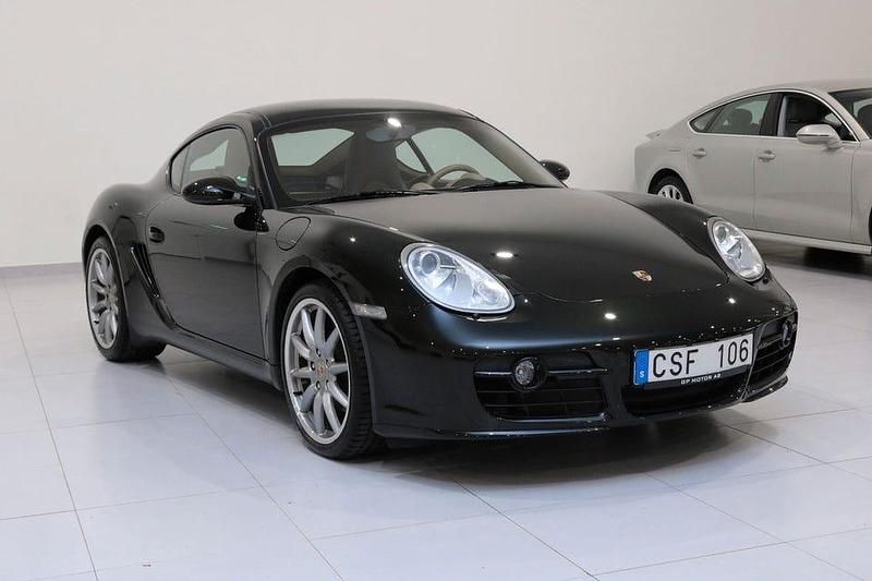 Svart Begagnad 2008 Porsche Cayman S Sportkupé | 379 900 kr - Bild 1/4