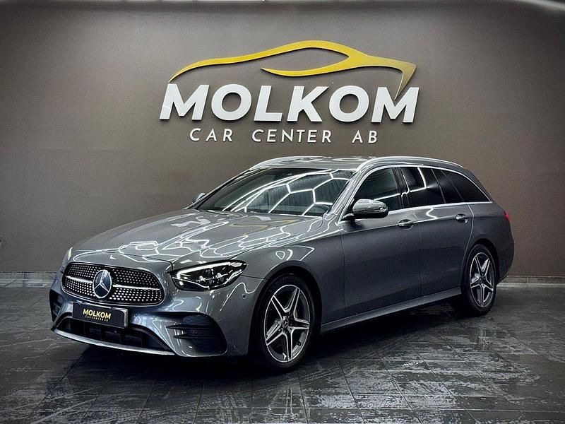 Grå Begagnad 2021 Mercedes E220 AMG line Kombi | 389 900 kr (Lite dyr) - Bild 1/4