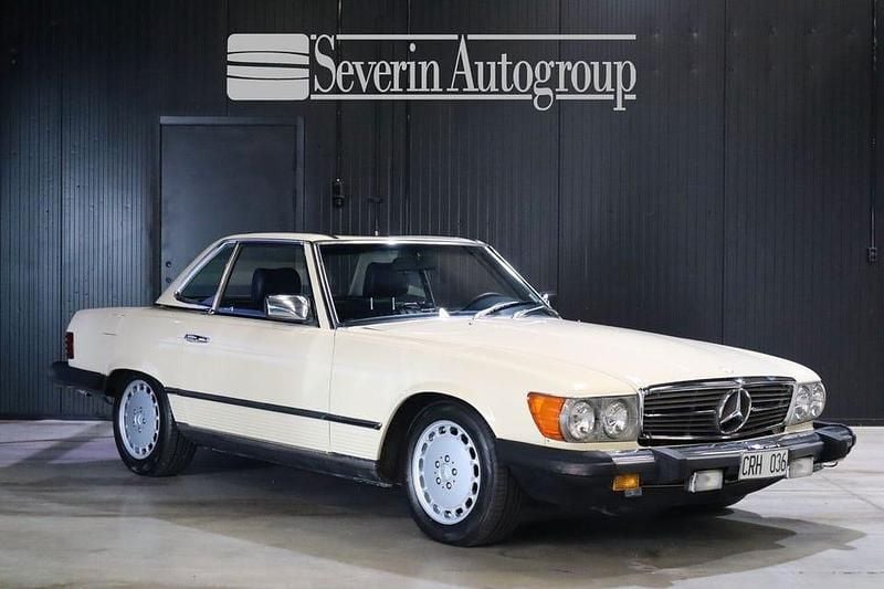 Ljusgul Begagnad 1985 Mercedes SL380 Cab | 159 000 kr - Bild 1/4