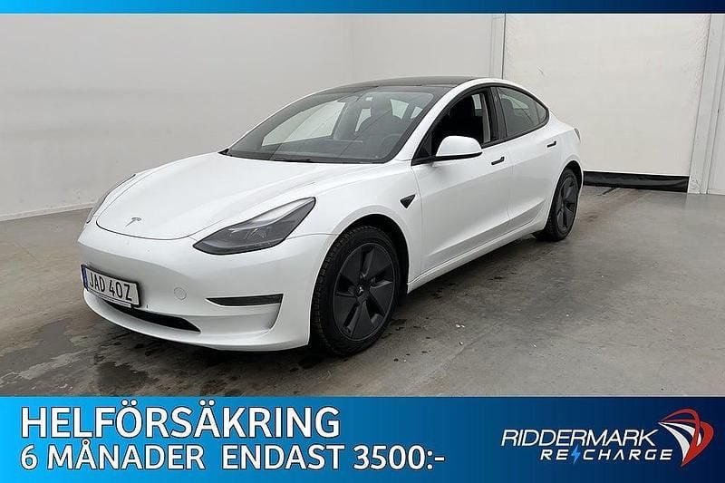 Vit Begagnad 2022 Tesla Model 3 Long Range AWD Sedan | 289 800 kr (Marknadspris) - Bild 1/3