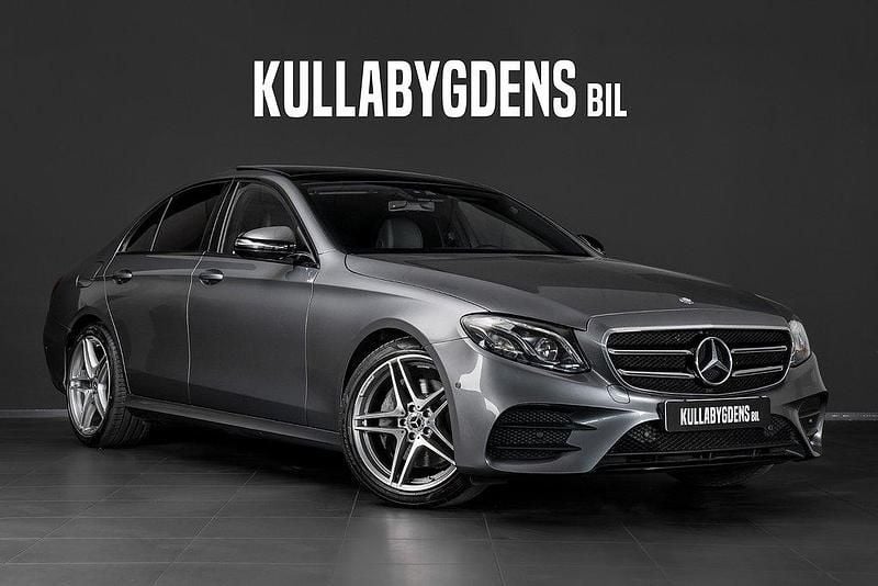 Grå Begagnad 2017 Mercedes E220 AMG Sedan | 339 000 kr (Lite dyr) - Bild 1/4