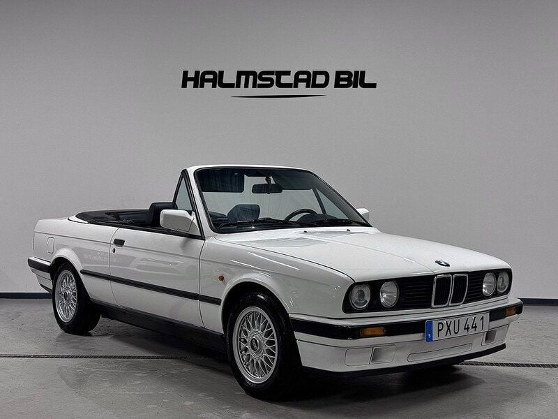 Vit Begagnad 1992 BMW 318 Cabriolet Cab | 149 500 kr - Bild 1/4