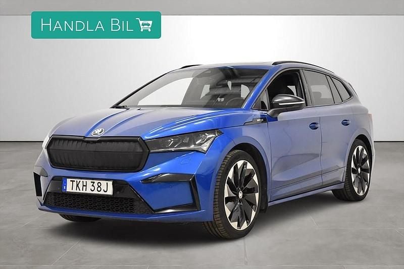 Begagnad Skoda Enyaq iV SportLine 194 kW (265 HK) 2021 Blå SUV