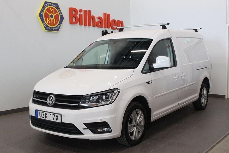 Vit Begagnad 2020 VW Caddy Maxi Minibuss | 179 900 kr (Superpris) - Bild 1/4