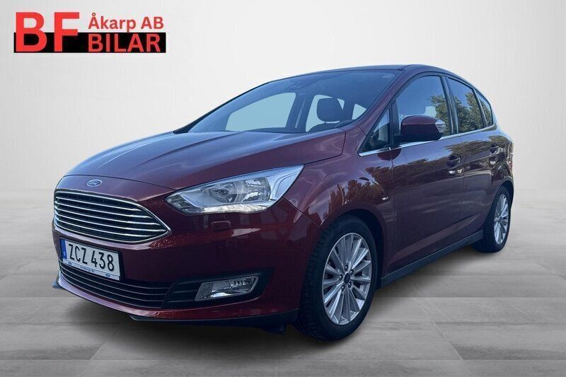 Röd Begagnad 2017 Ford C-MAX Titanium Minibuss | 128 500 kr (Lite dyr) - Bild 1/4