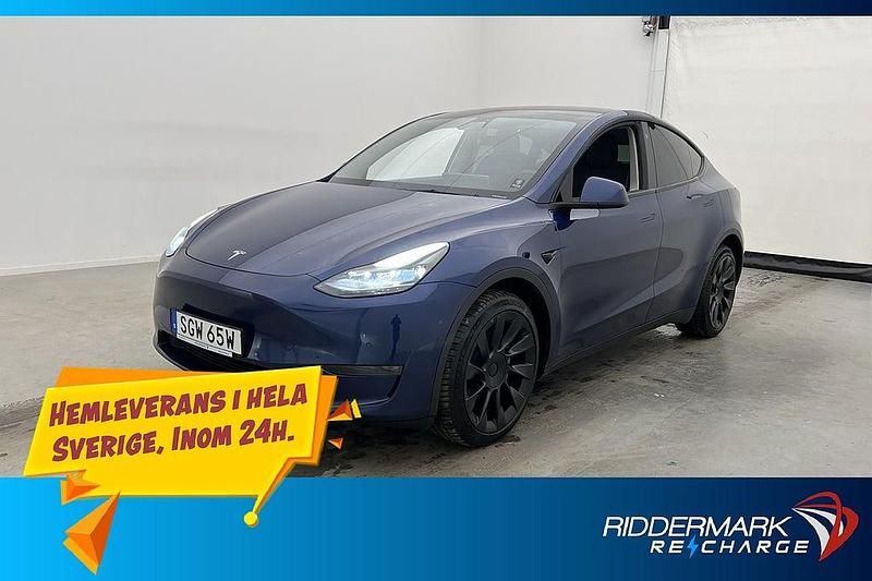 Begagnad Tesla Model Y Long Range AWD 378 kW (514 HK) 2021 Blå SUV