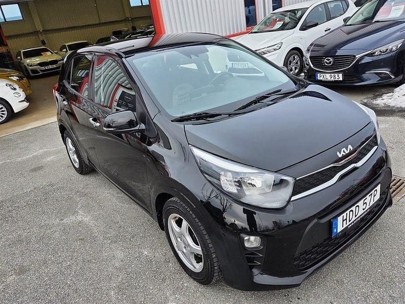 Begagnad Kia Picanto Advance 67 HK (49 kW) 2022 Svart Halvkombi