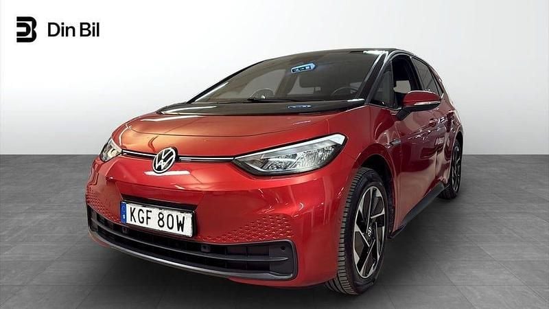 Mörkröd Begagnad 2023 VW ID.3 Pro Performance Halvkombi | 289 900 kr (Lite dyr) - Bild 1/4