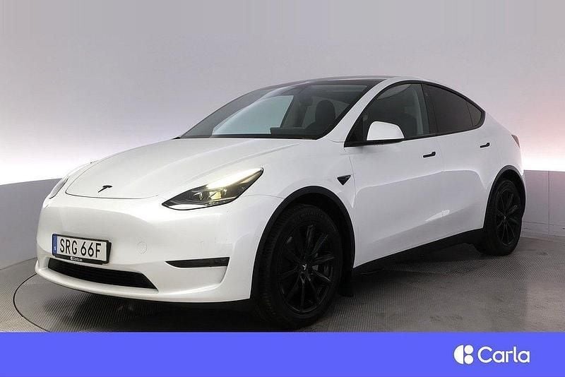 Vit Begagnad 2021 Tesla Model Y Long Range SUV | 354 900 kr (Bra pris) - Bild 1/4