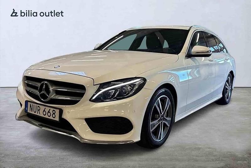 Vit Begagnad 2016 Mercedes C220 Kombi | 209 900 kr (Marknadspris) - Bild 1/1