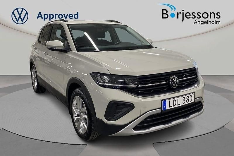Ljusgrå Begagnad 2024 VW T-Cross SUV | 209 000 kr (Marknadspris) - Bild 1/4