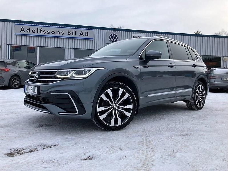 Begagnad VW Tiguan Allspace R-line 200 HK (147 kW) 2021 Grå SUV