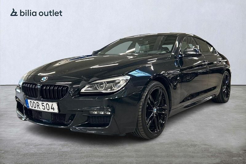 Svart Begagnad 2016 BMW 640 M Sport Sportkupé | 297 900 kr (Bra pris) - Bild 1/4