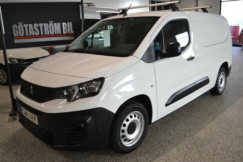 Vit Begagnad 2019 Peugeot Partner Van | 163 000 kr (Marknadspris) - Bild 1/4