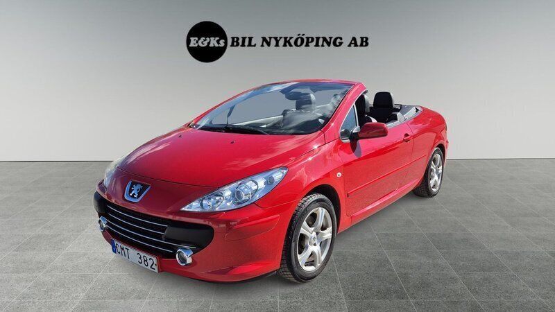 Röd Begagnad 2008 Peugeot 307 CC Cab | 54 900 kr - Bild 1/4