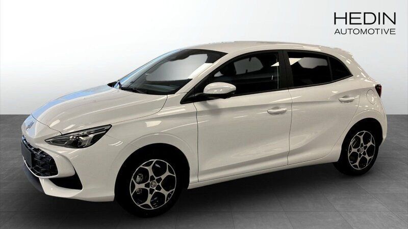 Vit (white) Ny 2024 MG MG3 Luxury Halvkombi | 269 990 kr (Marknadspris) - Bild 1/4
