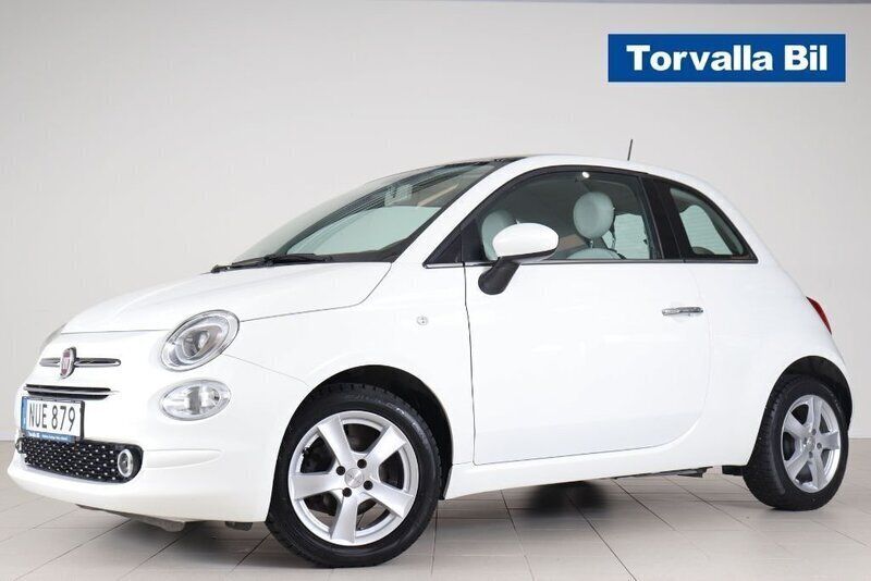 Vit Begagnad 2018 Fiat 500 Lounge Halvkombi | 98 900 kr (Marknadspris) - Bild 1/1