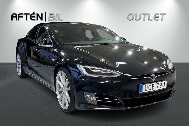 Begagnad Tesla Model S Performance 585 kW (796 HK) 2019 Svart Halvkombi