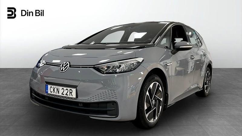 Begagnad VW ID.3 Pro 150 kW (204 HK) 2022 Moonstone grey black Halvkombi