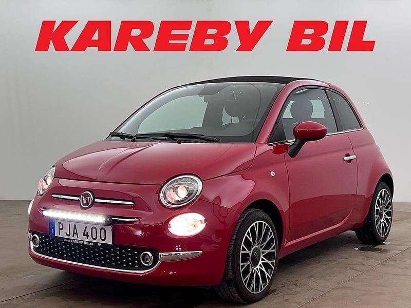 Röd Begagnad 2023 Fiat 500C Cab | 158 900 kr (Marknadspris) - Bild 1/3