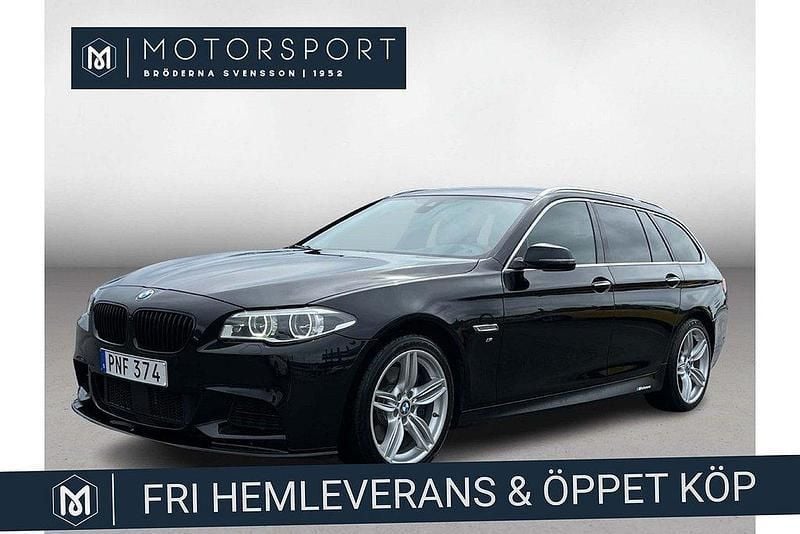 Svart (svart metallic) Begagnad 2015 BMW 530 M Sport Kombi | 224 900 kr (Lite dyr) - Bild 1/3