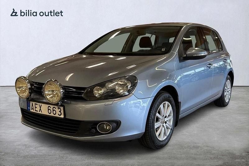 Ljusblå Begagnad 2009 VW Golf VI Halvkombi | 44 900 kr (Bra pris) - Bild 1/4