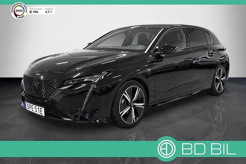 Svart Begagnad 2024 Peugeot 308 GT-line Halvkombi | 278 900 kr (Marknadspris) - Bild 1/3