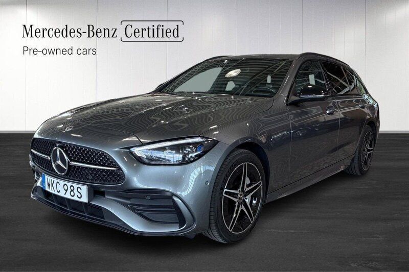 Grå (grey) Begagnad 2022 Mercedes C300e Premium Kombi | 429 900 kr (Lite dyr) - Bild 1/4