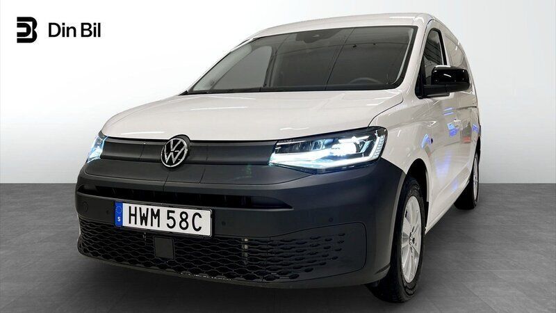 Vit (candyvit) Ny 2025 VW Caddy Maxi Minibuss | 469 875 kr (Lite dyr) - Bild 1/4
