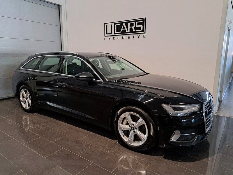 Svart (gråmet) Begagnad 2021 Audi A6 Exclusive Kombi | 358 500 kr (Marknadspris) - Bild 1/4