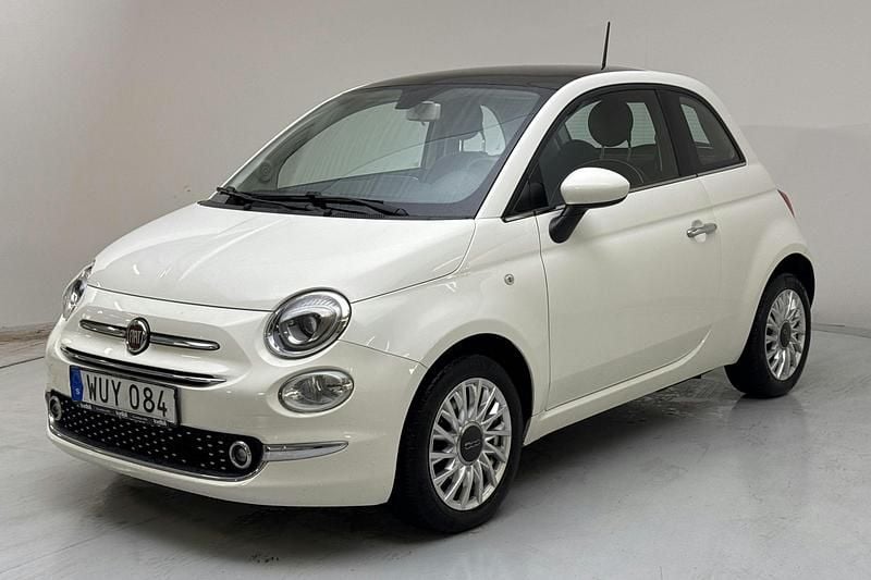 Vit Begagnad 2017 Fiat 500 Lounge | 61 000 kr - Bild 1/4