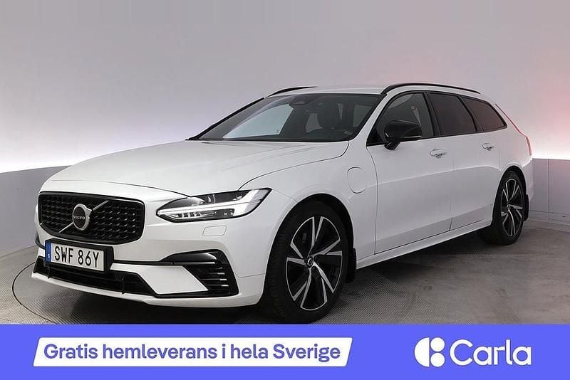 Vit Begagnad 2021 Volvo V90 R-Design Kombi | 368 990 kr (Bra pris) - Bild 1/4