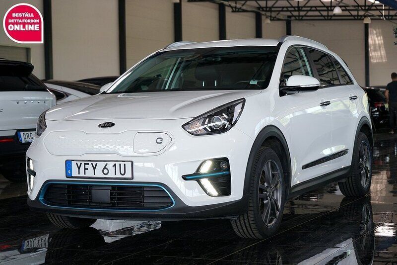 Vit Begagnad 2020 Kia e-Niro Advance SUV | 227 500 kr (Bra pris) - Bild 1/4