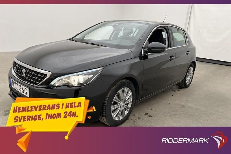 Svart Begagnad 2020 Peugeot 308 Allure Halvkombi | 154 800 kr (Marknadspris) - Bild 1/3