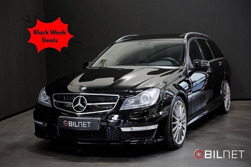 Svart Begagnad 2012 Mercedes C63 AMG AMG Kombi | 539 900 kr (Marknadspris) - Bild 1/4