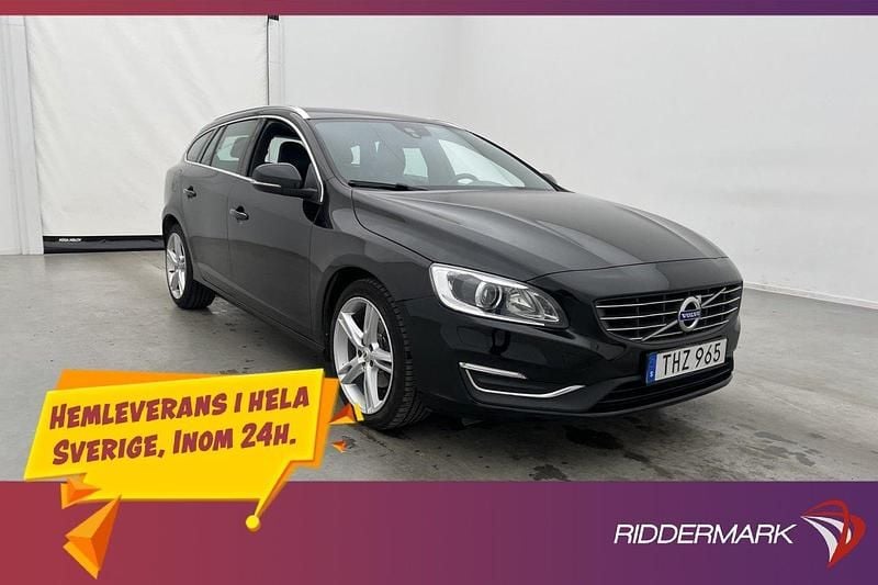Svart Begagnad 2016 Volvo V60 Summum Kombi | 173 900 kr (Marknadspris) - Bild 1/3
